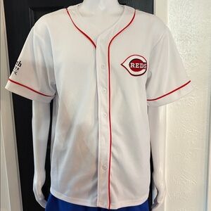 White and Red Baseball Jersey Blood Donor XL